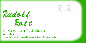 rudolf rott business card